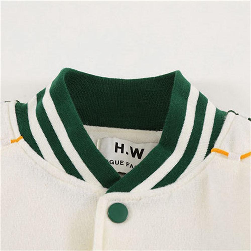 Women's Men’s Y2K Baseball Jacket Letter Leaves Print Long Sleeve Button Down Oversized Unisex Biker Outwear Streetwear