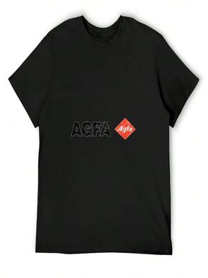 Agfa Film Retro Logo--1 T-Shirt Sommer Oberteile Übergröße Oberteile Hemden unisex