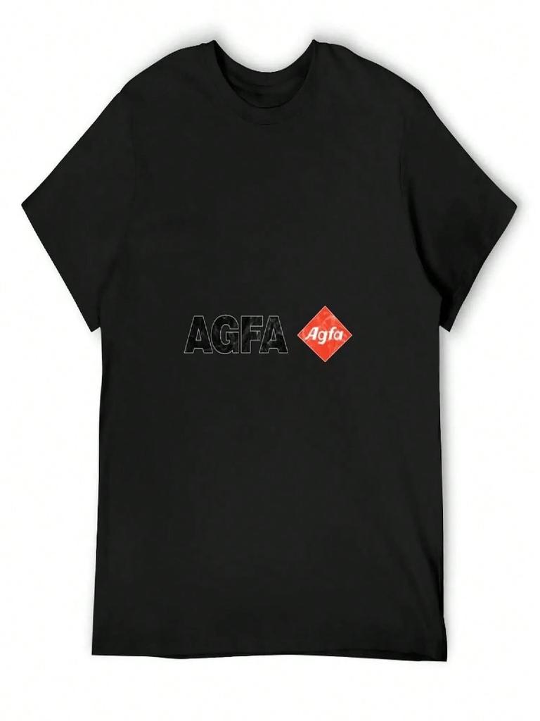 Agfa Film Retro Logo--1 T-Shirt Summer Tops Plus Size Tops Shirts Unisex