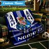 Custom Name Porto Love Crest Blanket Lightweight Ideal Bedding Blanket Perfect for Travel, Camping, Living Rooms, Sofas, Christmas gift