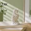 Chinese Style Home Decor Dragon Statue, Compact 3D Printed Figurine, Fine Detail Statue Carving Design, Creative Ornament for Office Desk Craft Gifts