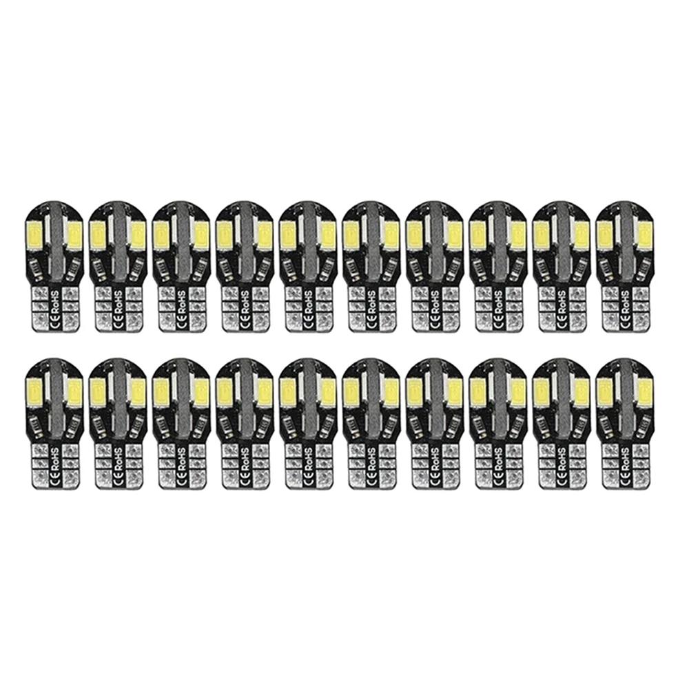 10pcs T10 2835 W5W LED Car Interior Light Canbus No Error License Plate Light  Tail Bulb Width Lamp Universal Car Signal Lights