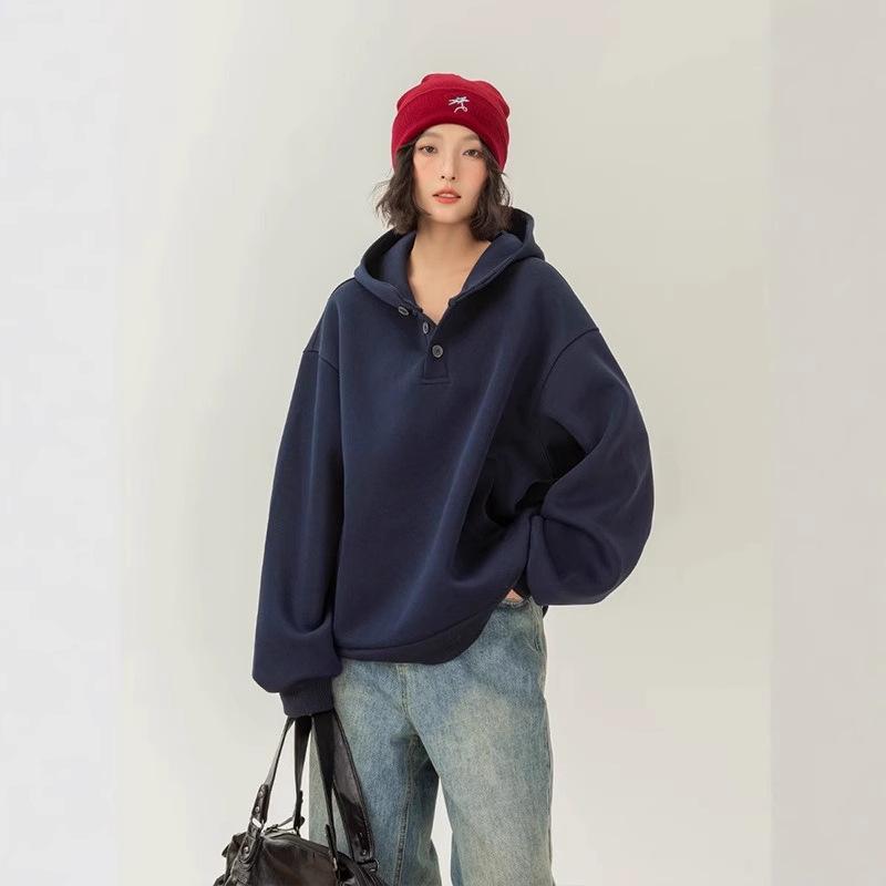 2025 Trendy Women's Hooded Sweatshirt: New Spring/Autumn, High-End, Loose, Casual Style, Unisex Design