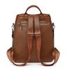 Commuter Backpack Large Capacity Women's Soft Leather Backpack