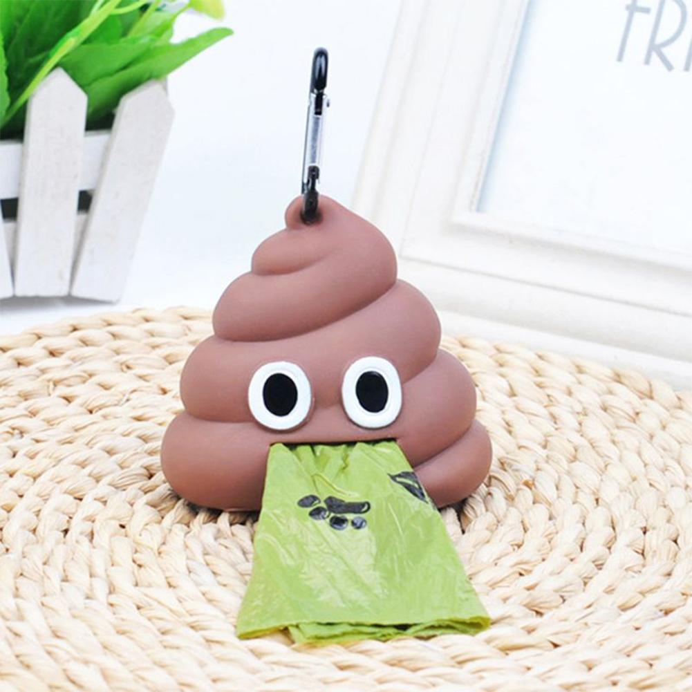 Poop-shaped Garage Dispenser Portable Soft Pet Poop Storage Box For Cats And Dogs