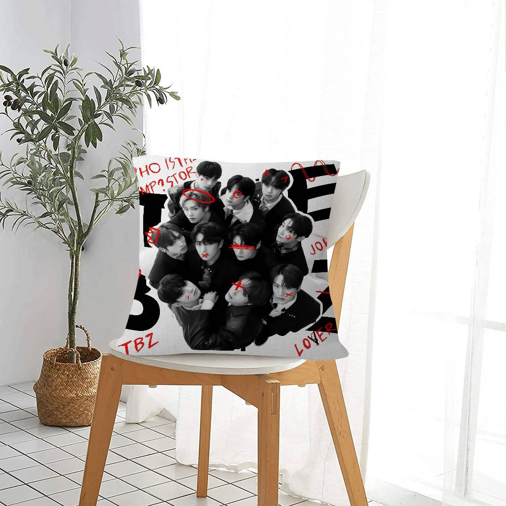 Cushion Cover Pillowcase Upholstery Sofa Throw Pillow Home Decor Pillowcas Korean The Boyz Group Album