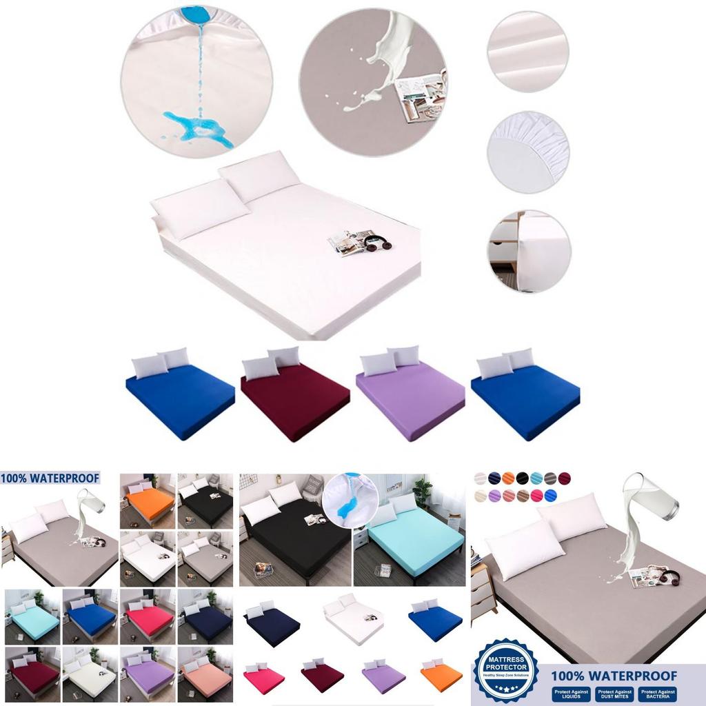 Luxurious Waterproof Mattress Protector With Dustproof Mite Barrier And Deep Fitted Design