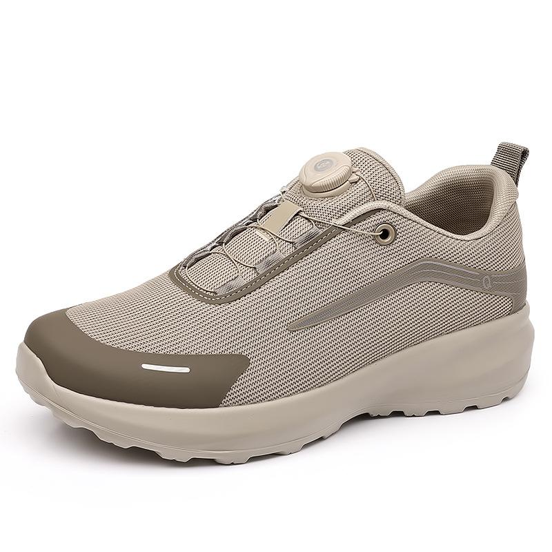 Men's shoes 2025 summer new platform rotating button sports shoes urban outdoor leisure comfortable mountaineering dad shoes