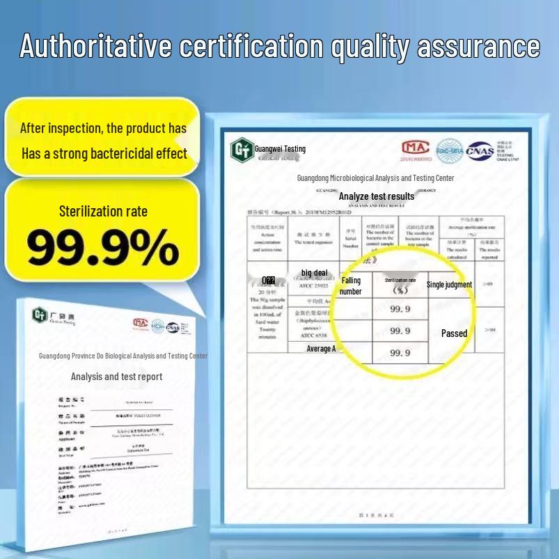 Large Capacity Blue Toilet Cleaning Stick with Deodorizing and Sterilizing Properties