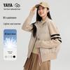YAYA Women's Short Knitted High-Neck Down Jacket