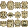 New Style, New Year Theme, Red Wine Bottle Stickers, Vintage Copperplate Paper, Adhesive Bottle Stickers, Party Desktop Decoration Supplies