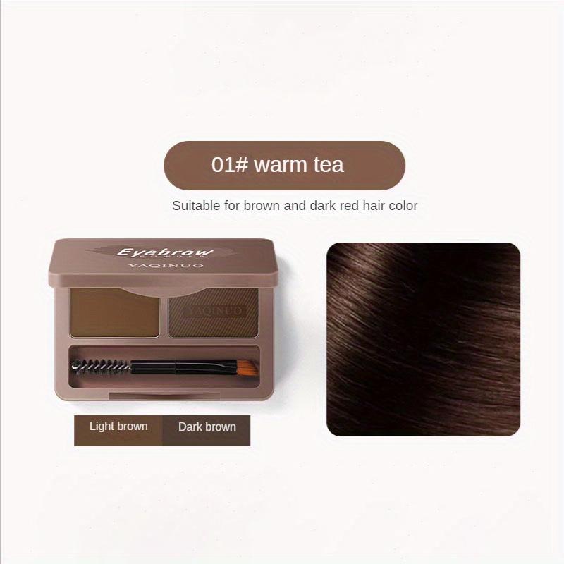 

Бархатный трехмерный двухцветный порошок для бровей, окрашенный крем для бровей, водостойкий и устойчивый к поту, не выцветает, не размазывается, трехмерный стереотип #1