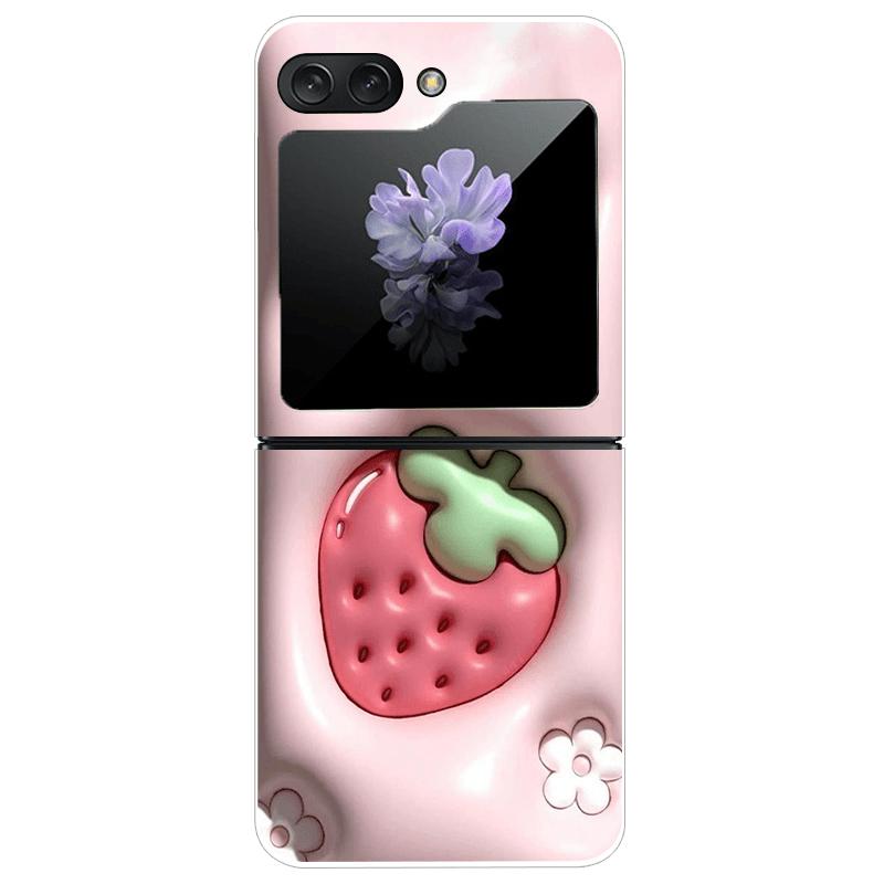 Transparent Case For Samsung Z Flip7 5G Fashion Printing Hard PC Clear Phone Cover For Galaxy Z Flip 7 Protective Fundas Shells