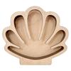 Starfishs Shape Seashells Display Box with Clear Acrylic Front Wood Seashells Holders for Shark Teeth Small Shadows Box