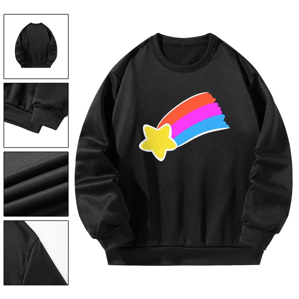 Womens Sweatshirt Pullover Basic Fashion Outfits Costumes Autumn Casual Tops M
