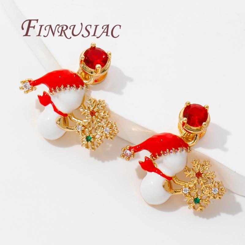 Christmas Gifts Happy New Year 2026 18K Gold Plated Brass Charms For Necklaces,Pendants For Jewelry Making,Women's Gift Xmas