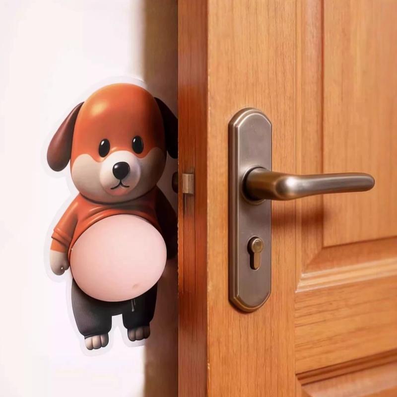 Cute Puppy 3D Belly Puffy Stickers DIY Soft Belly Squeezable Kitty Stickers Phone Case Decoration Children's Toy Birthday Gift