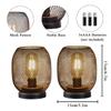 JHY DESIGN Metal Cage LED Lantern, 17cm Tall, Battery Operated, Cordless, Indirect Lighting, Antique Style, Table Lamp, LED Bulb Included, Perfect for