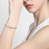 Copper Authentic Heartshaped Square Round Clasp Snake Chain Charming Bracelets Fien Jewellery for Women High Quality