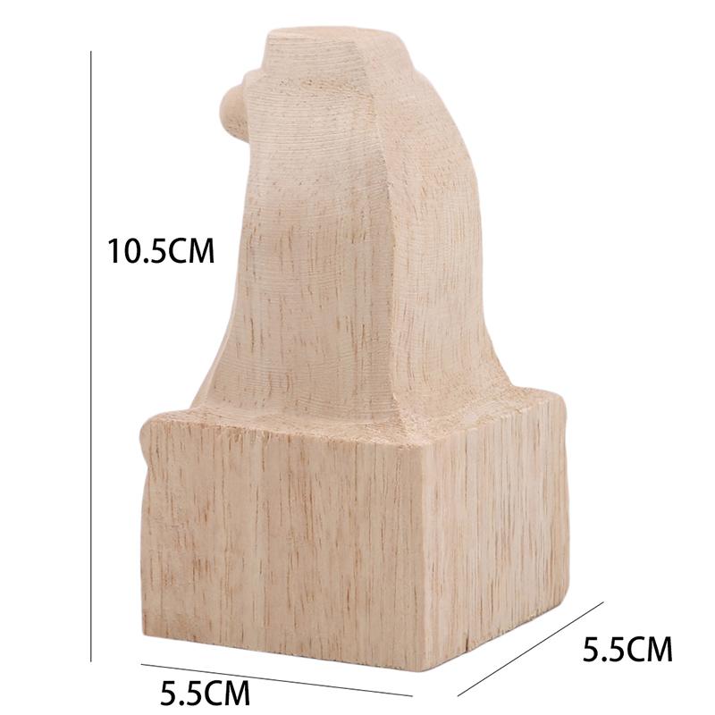 4pcs European Style Solid Wood Carved Furniture Foot Legs TV Cabinet Seat Feets Vintage Home Decor Decoration Accessories