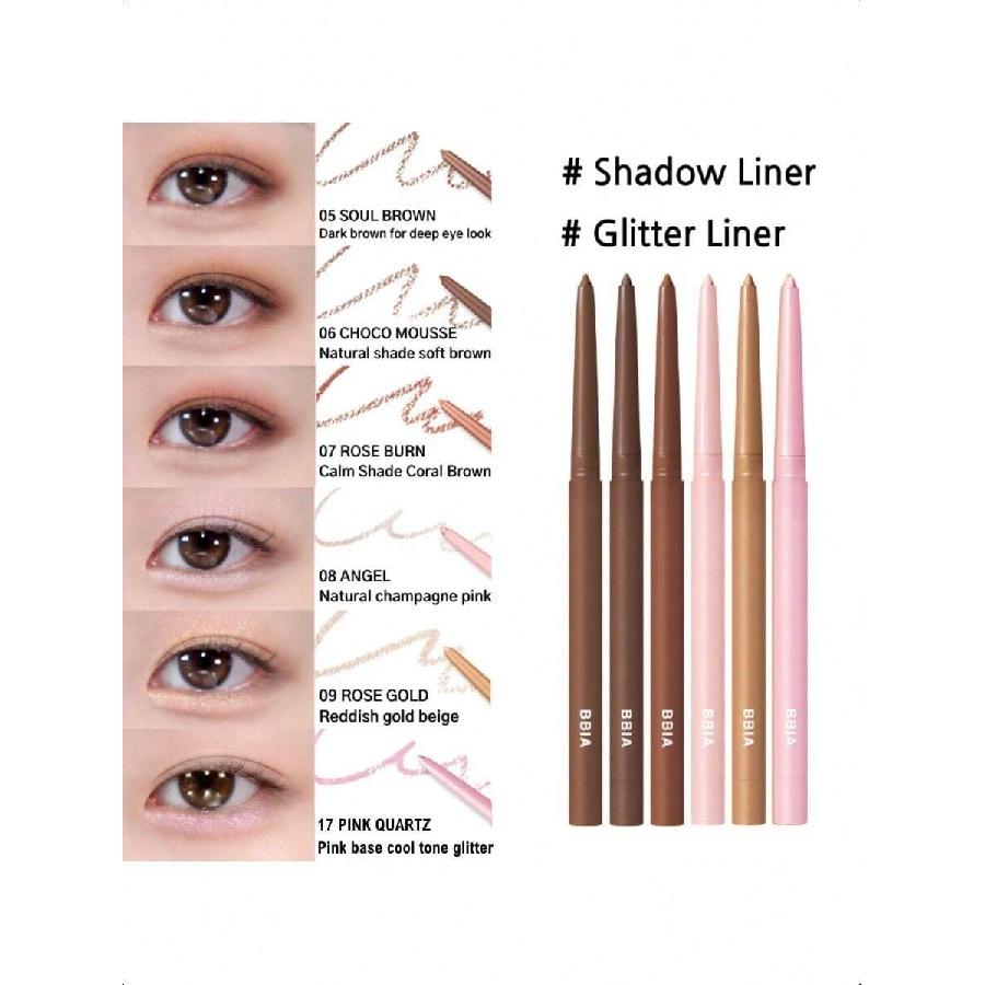 Bbia Last Auto Gel Eyeliner Långvarig Vattentät Gel Formula Med E-vitamin 0,3g Precisionsvridbar Spets För Vassa Linjer & Rökiga Ögon