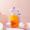 Water cup High value plastic cup Portable kettle Student summer straw cup