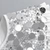 Sophisticated Sparkling Sequins Cape False Collar Elegant Pleated Ruffled Layering Shawl Clothing Accessory for Dress