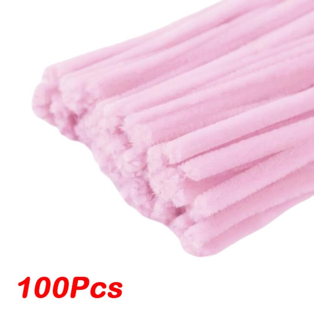 100/300/400Pcs Flexible Wire Pipe Cleaners Bendable Plush Sticks  for Artificial Flower Making