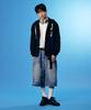 Not Only For Today Numberball Button-Down Sweat Hooded Cardigan [Black]