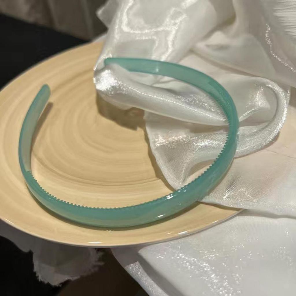Translucent Plastic Headbands With Teeth Solid Color Hairbands For Women Head Hoop Band Antiskid Hair Hoops Hair Accessories