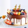 Gold Crown Number Birthday Candles Luxury Metallic Numeral Cake Toppers Happy Birthday Party Decorations for Kids Adults Men Women