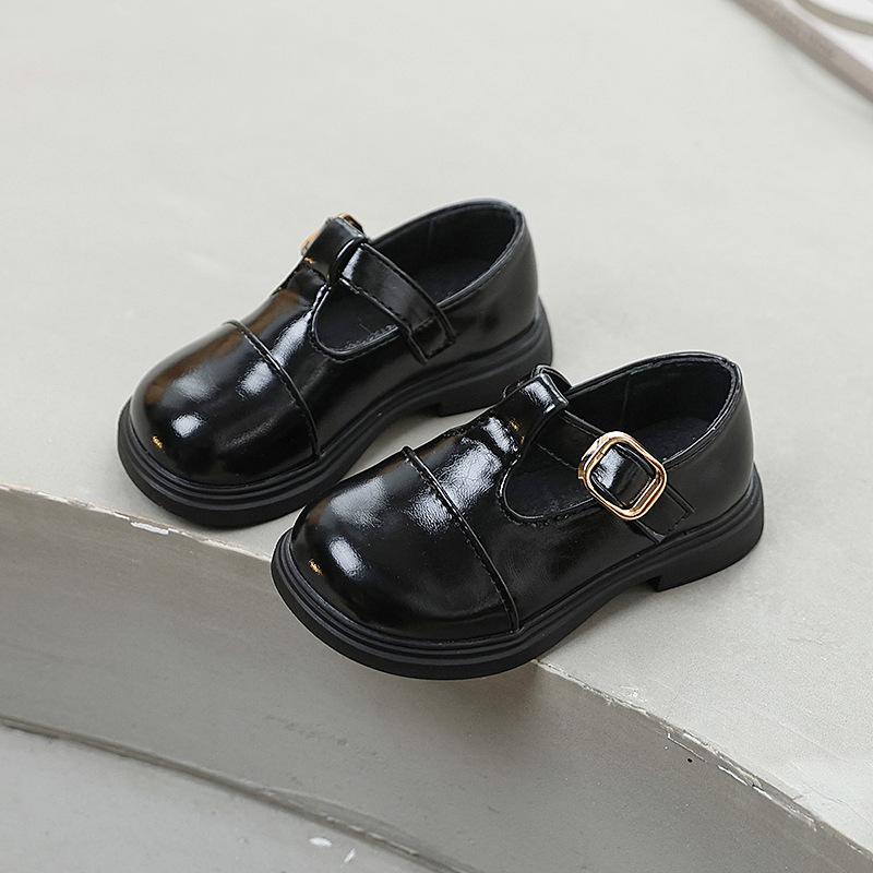 Neue Mädchenschuhe - Kinder Weichsohlige Retro Runde Zehen Flache Schuhe