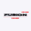 AAANX1 3D ABS Fusion Letters Car Body Rear Trunk Emblem Sticker For Ford Fusion Logo Focus MK2 MK4 Fiesta Ranger Mondeo Kuga ST Mustang