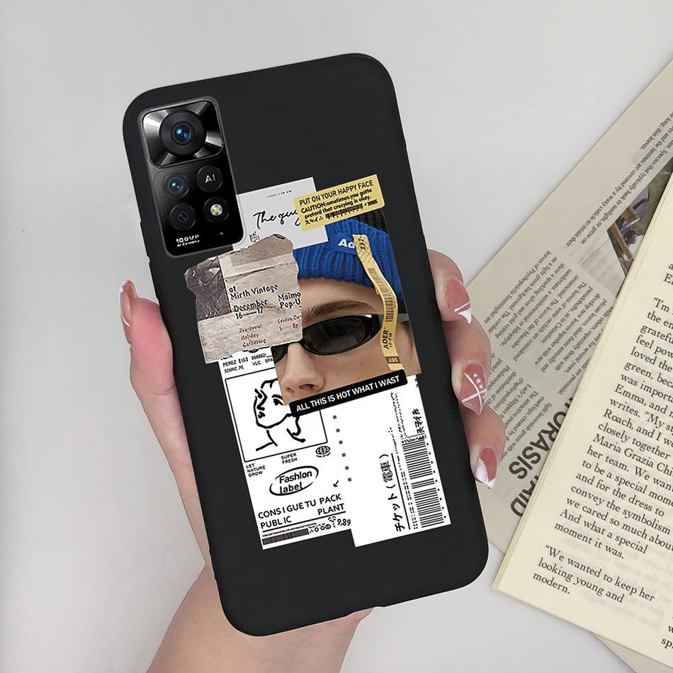 For Xiaomi Redmi Note 11 Pro 4G 5G Phone Case Cute Diasy Pattern Soft Silicone TPU Back Cover Funda For Redmi Note11 11Pro Coque