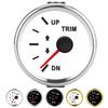 Balance Gauge Meter Boat Trim Balance Gauge Meter IP67 Waterproof with Red Backlight 52mm Ship Yacht Marine Yacht Trim Gauge