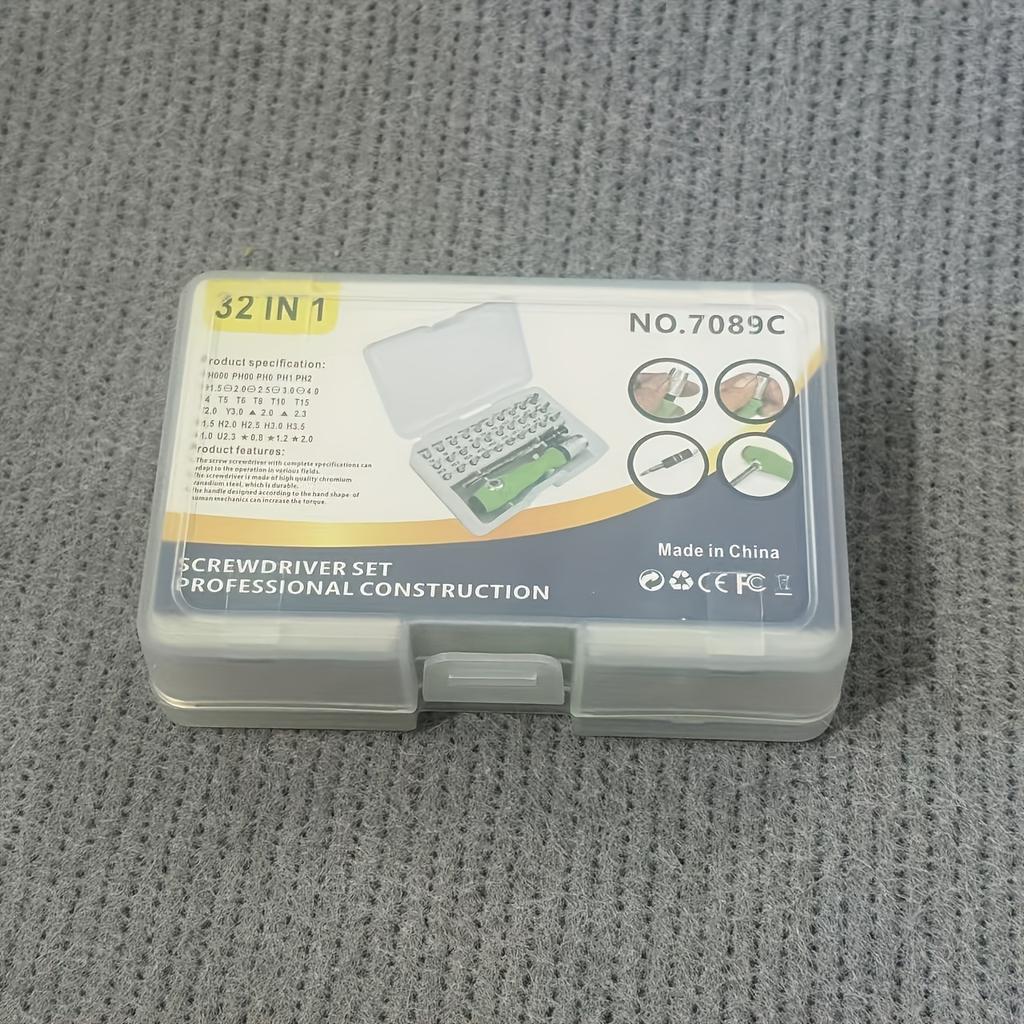 32-in-1 Mini Precision Screwdriver Set - Mini Magnetic Cross and Slotted Screwdrivers, Perfect for Furniture, Phone, Computer