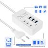 6 IN 1 USB Charger 35W PD Type C Fast Charge Charger Wall Phone Adapter Quick Charger 3.0 USB Hub EU US Plug USB Charger