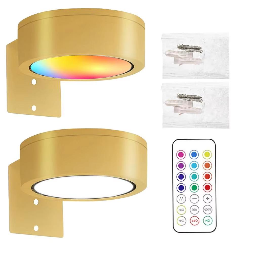 1/2pcs Picture Lights LED Magnetic Art Display Light Battery Operated Magnetic Dimmable Painting Spotlight w/ 13 Lighting Modes