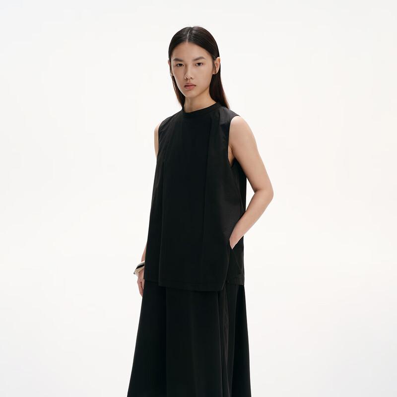 Broadcast Women's Sleeveless Faux Two-Piece Midi Dress