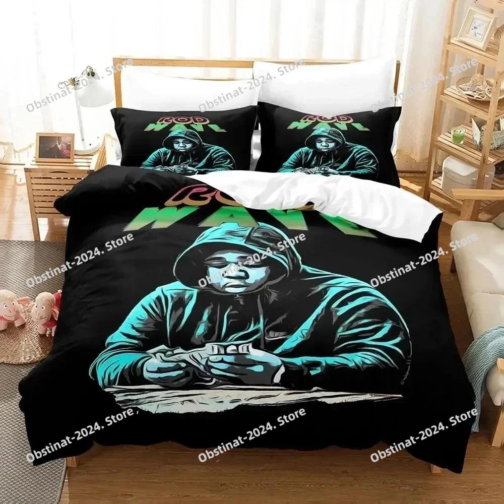 3D Print Rapper Rod Wave Bedding Set Printed Bed Set Duvet Cover Sheet Pillowcase Bed Soft Quilt Cover Full Queen King Size