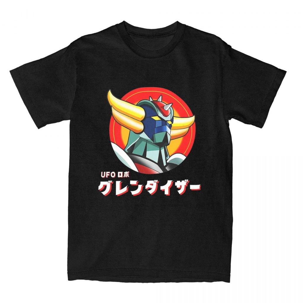 Japanese Goldrake Anime T Shirt Men Vintage Manga Funny Cotton T-Shirts Summer O-Neck Harajuku Tees Wholesale Oversized Clothes