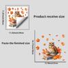 Autumn Maple Leaf Owl Wall Sticker - Creative, Decorative & Removable
