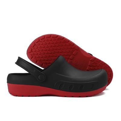 Fashion Chef Shoes for Men Summer Anti-slip Kitchen Shoes Comfortable Garden Clogs Waterproof Sandal Plus Size Beach Sandals Platform