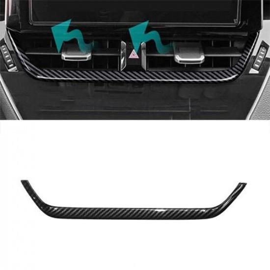 Carbon Fiber Navigation Panel Trim Central Console For Toyota Corolla Cross