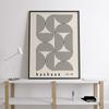 Bauhaus Abstract Line Art Canvas Painting Mid Century Modern Print Vintage Exhibition Poster Black Wall Art Pictures Home Decor