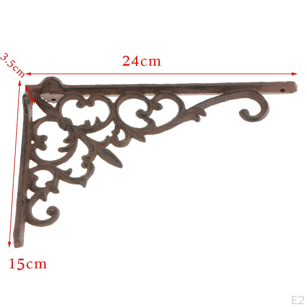Cast Shelf Brackets Wall Mounted Floating Described+as Described, S