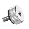 Silver M3x6mm Fine Thread Thumb Screws for Computer Case Easy Hand Installation and Metal Construction