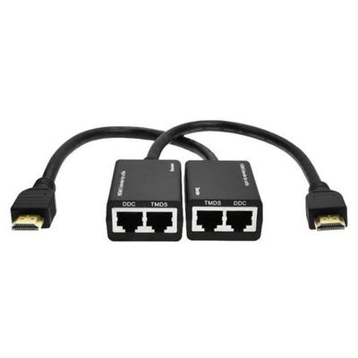 1 Para Rozdzielacz Wzmacniacz Ethernet LAN RJ45 CAT5e CAT6 UTP 1080P 3D do 100 stóp Nadajnik i Odbiornik