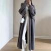 Women's Knee-length Cardigan Loose Casual Thickened Knitted Cardigan, Sweater Jacket for Autumn and Winter