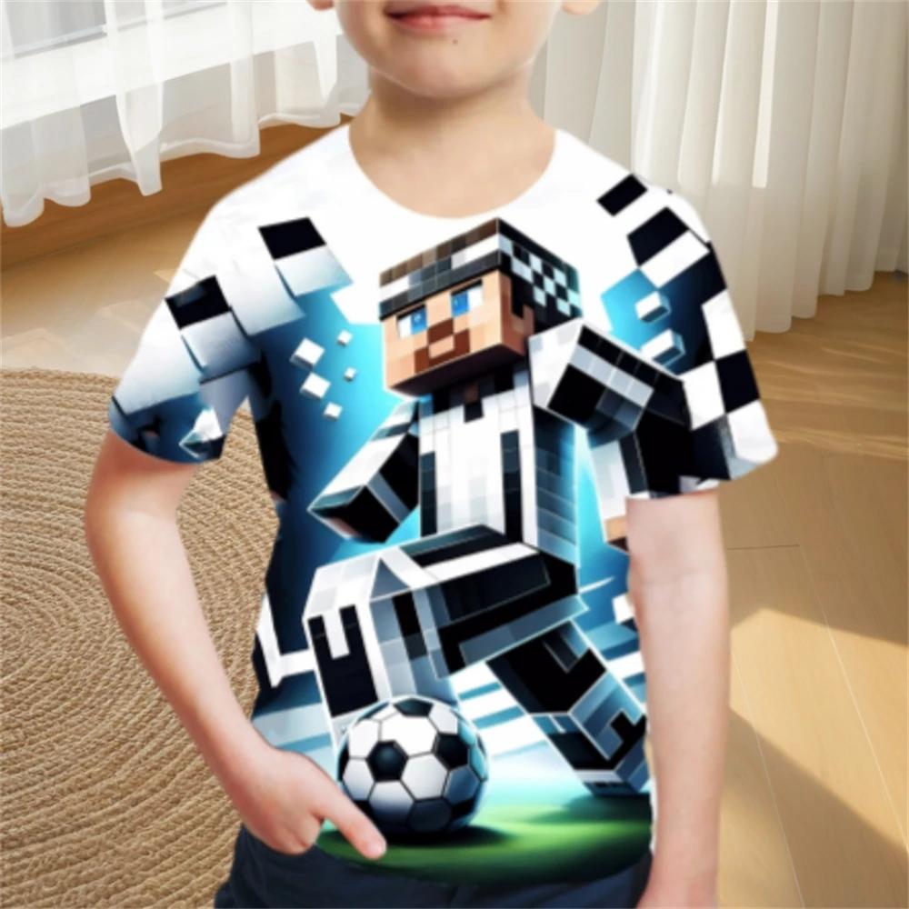 Summer Cartoon 3D Print T-Shirt for A Boy FashionClothing Adventure Style Boys Clothes O-Neck Children Top